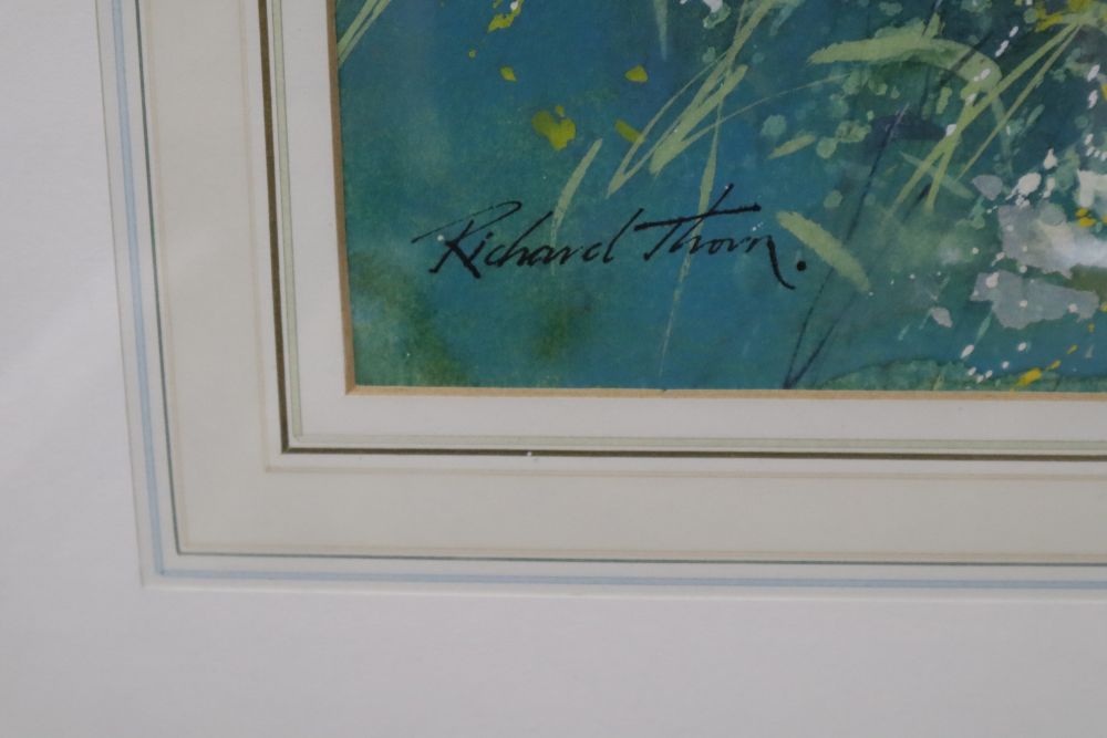 Richard Thorn, watercolour, Long Summer Days, signed, 51 x 70cm